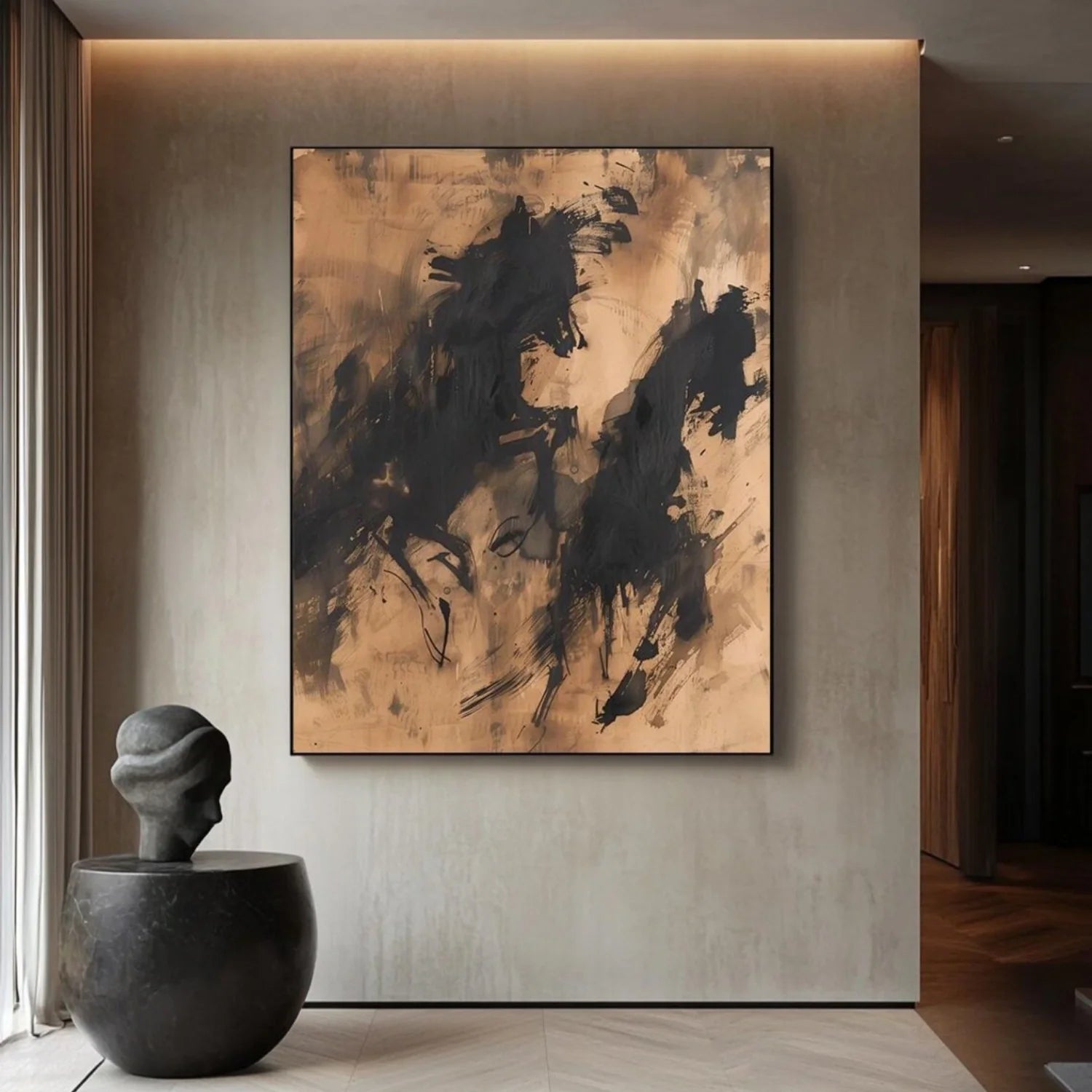 Abstract Animal Horse Wall Art #AL120