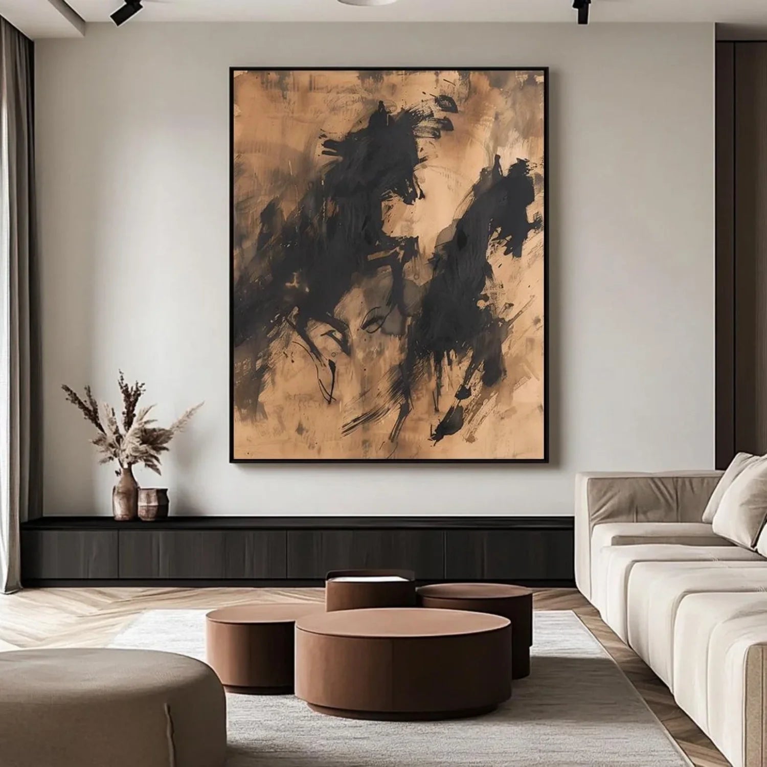 Abstract Animal Horse Wall Art #AL120