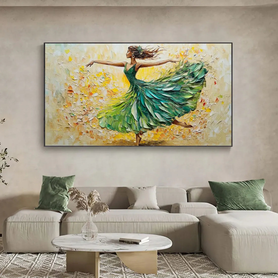 Abstract Portrait Textured Wall Art #AP058