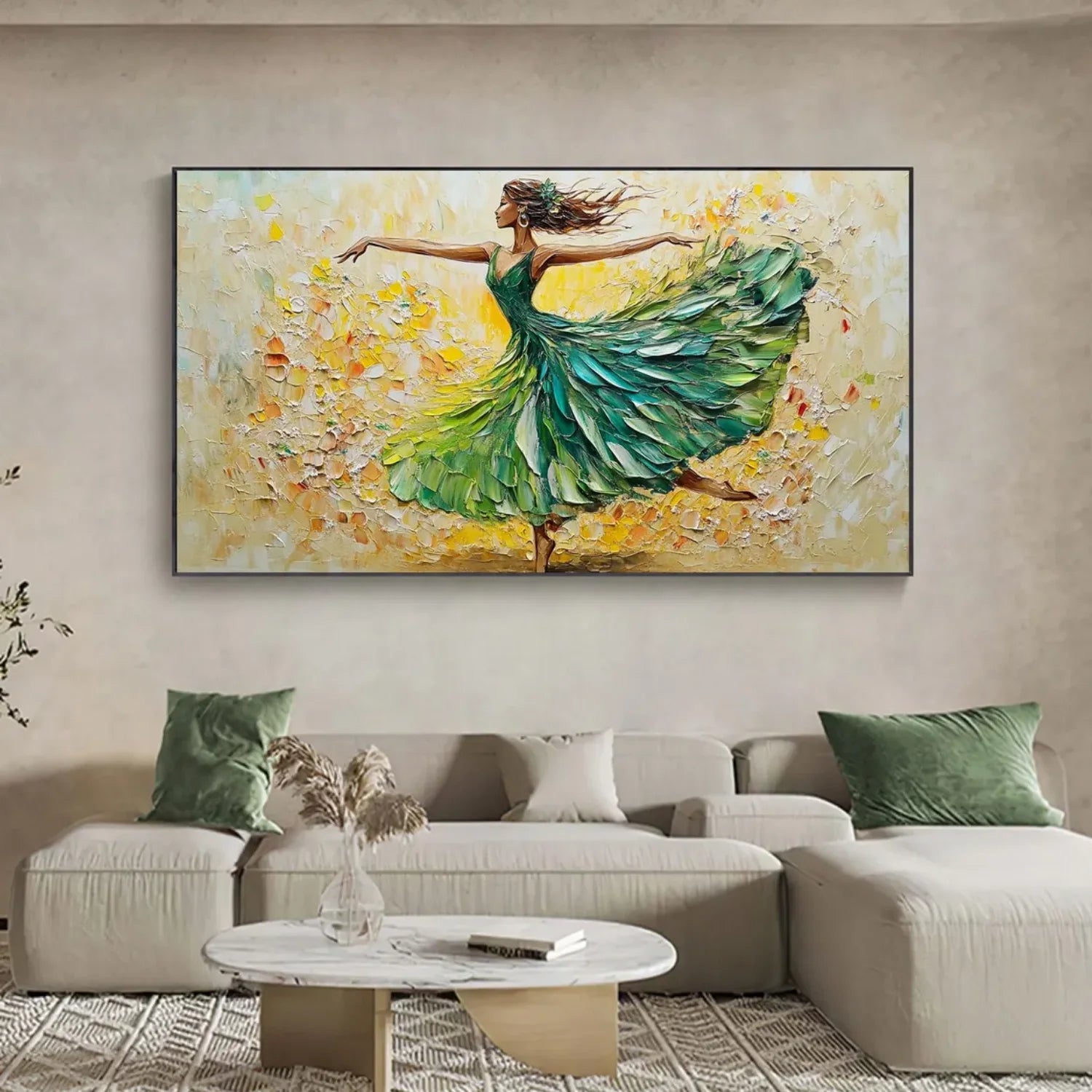 Abstract Portrait Textured Wall Art #AP058