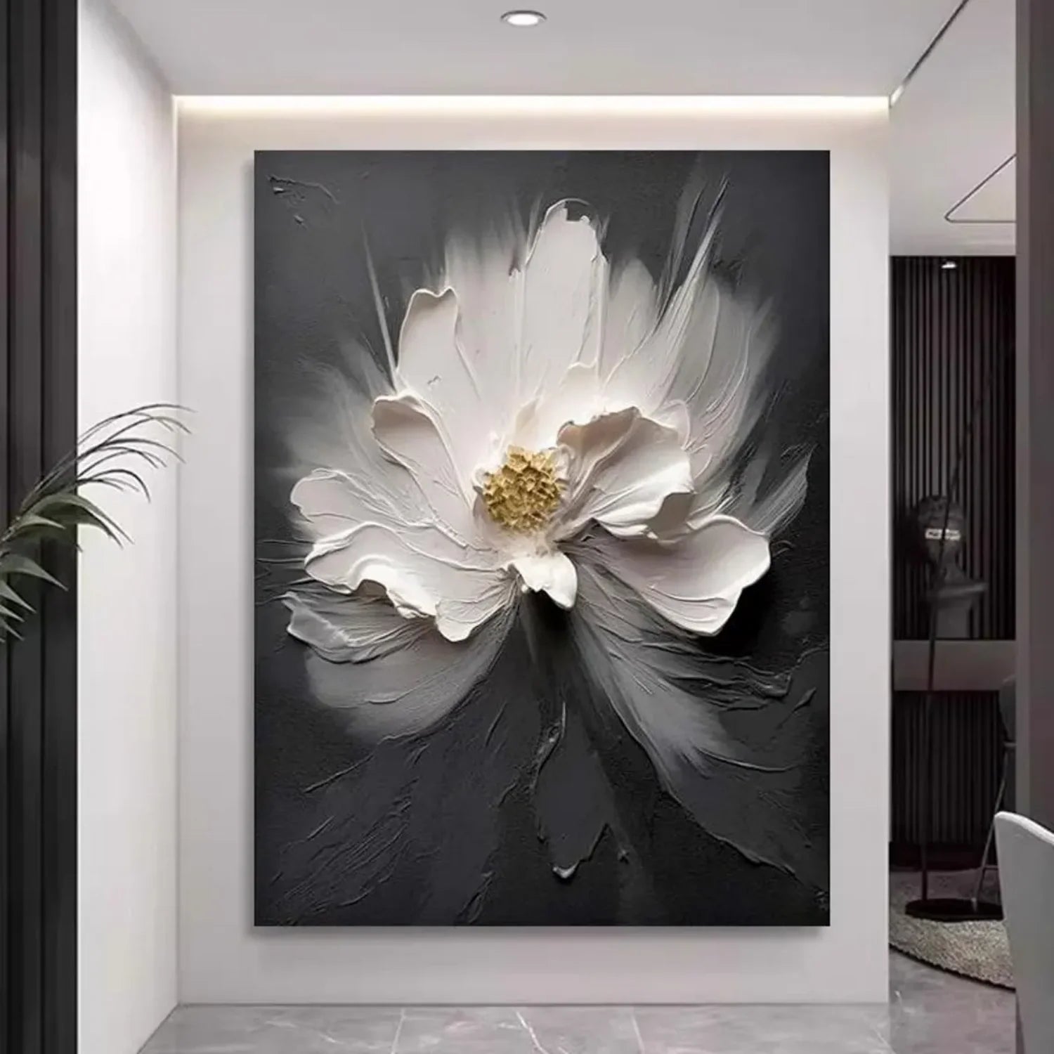 Flower & Tree Abstract Textured Wall Art #ML132