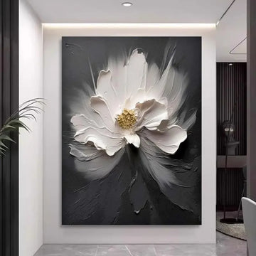 Flower & Tree Abstract Textured Wall Art #ML132
