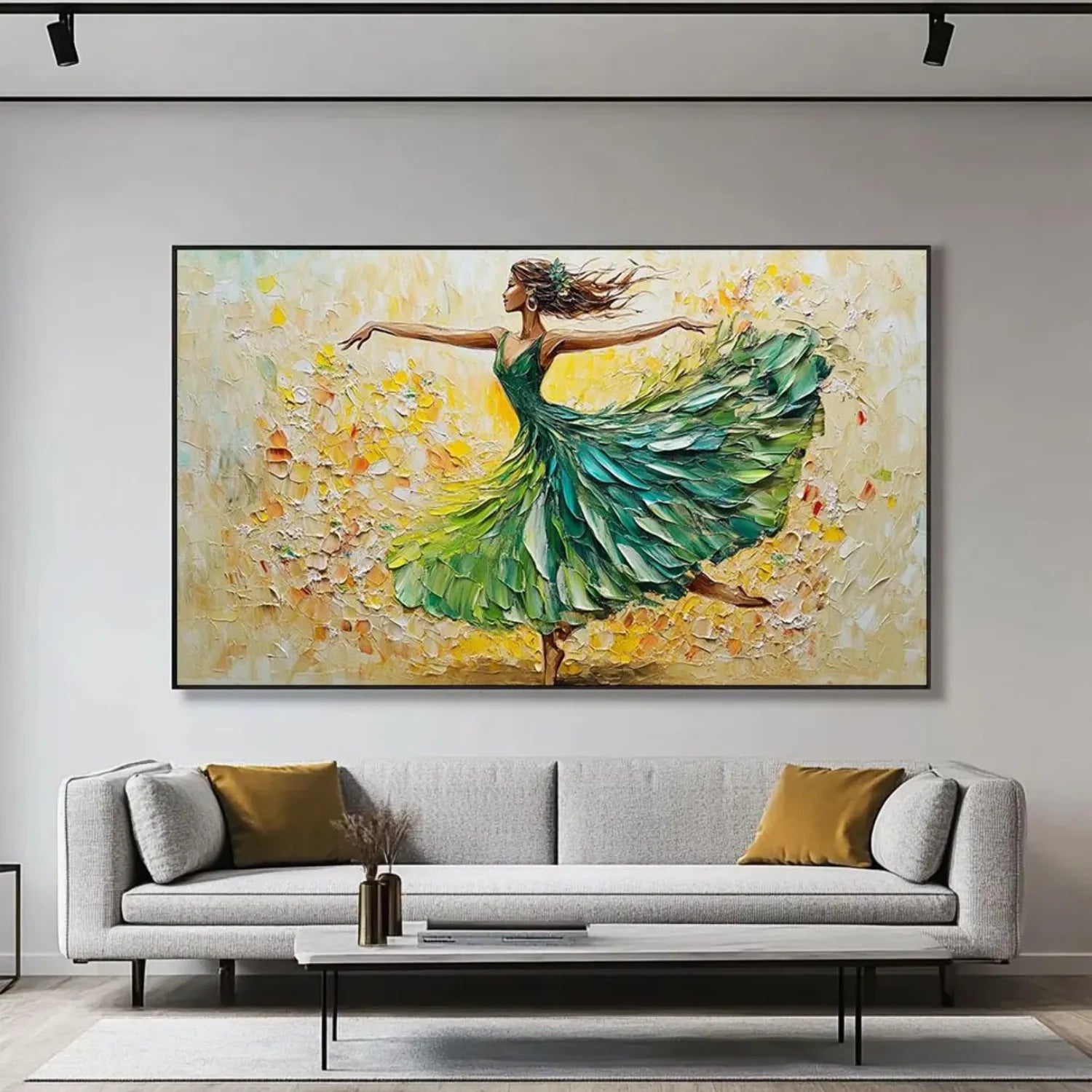 Abstract Portrait Textured Wall Art #AP058