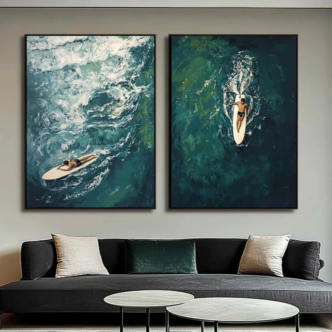 Surfing Sport Wall Art Set of 2 #SA025