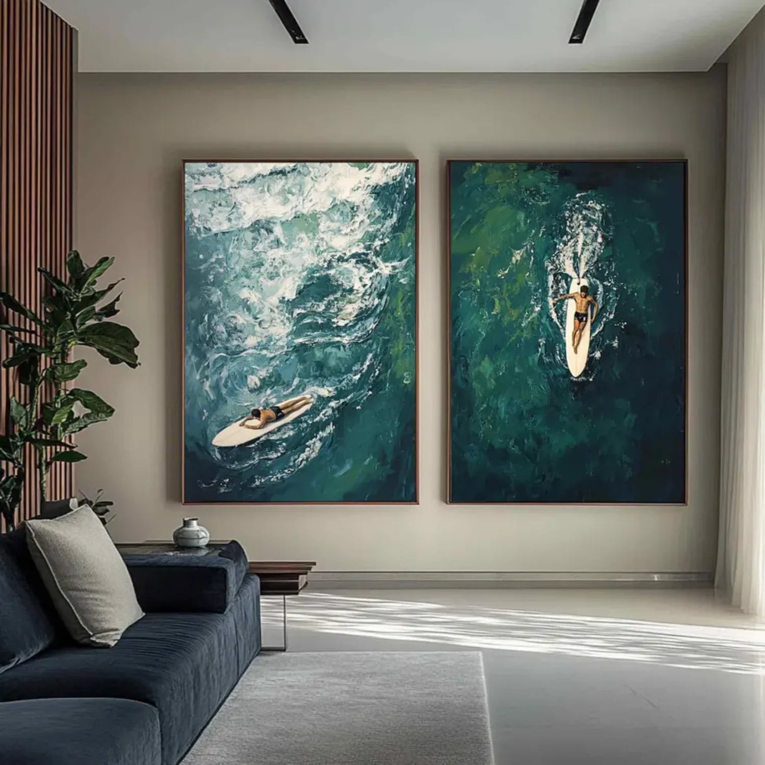Surfing Sport Wall Art Set of 2 #SA025