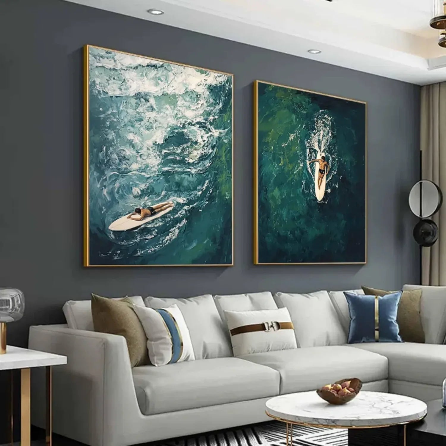 Surfing Sport Wall Art Set of 2 #SA025