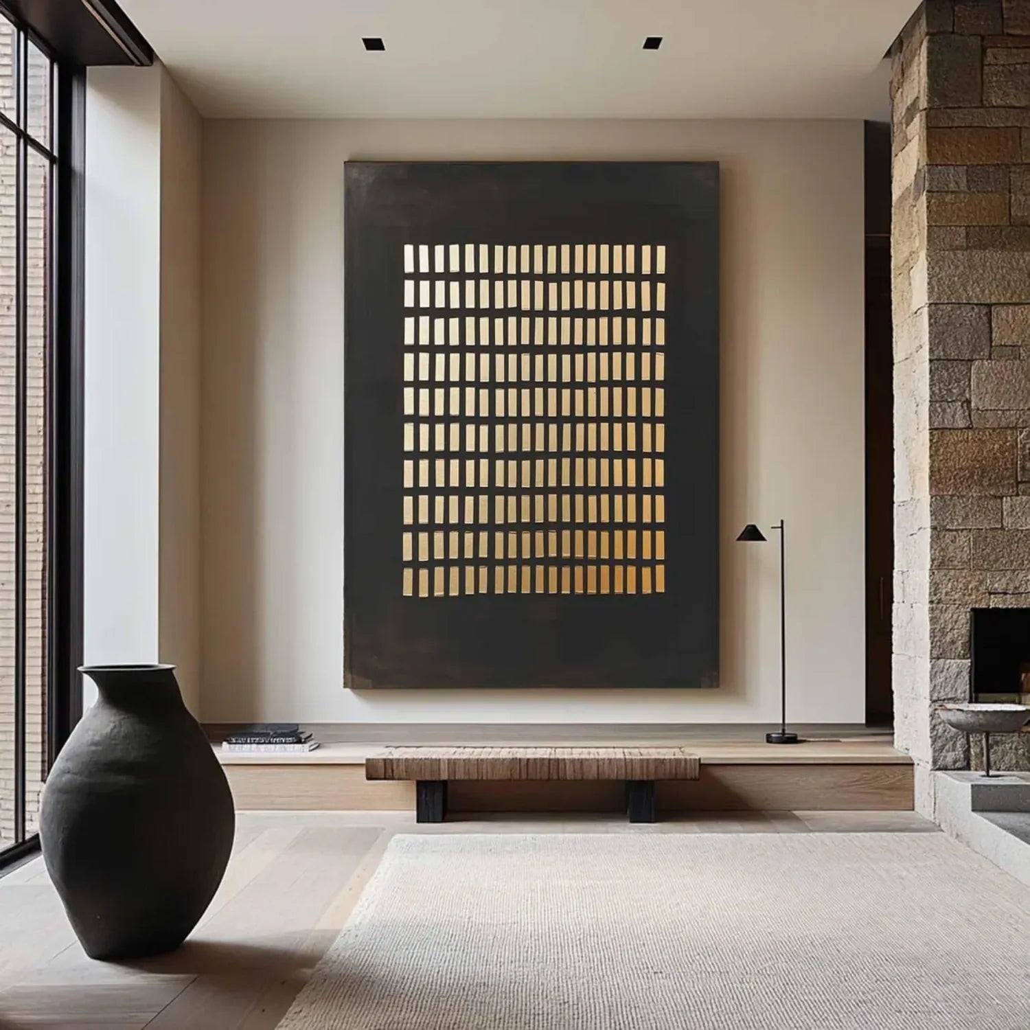 Wabi Sabi Textured Canvas Art #WS597