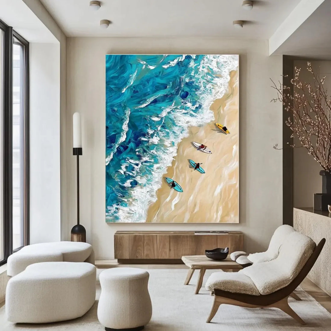 Swimming Sport Textured Wall Art #SA014