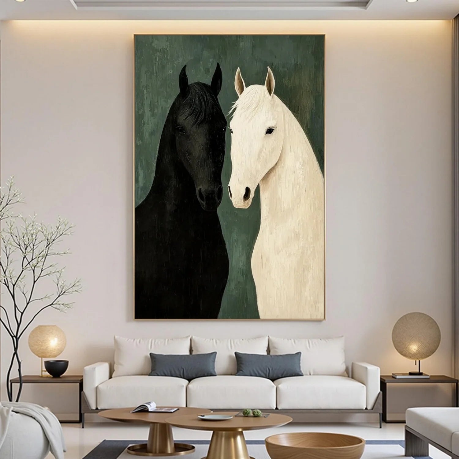 Abstract Animal Horse Wall Art #AL123