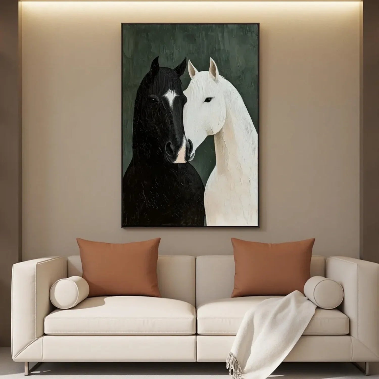 Abstract Animal Horse Wall Art #AL124