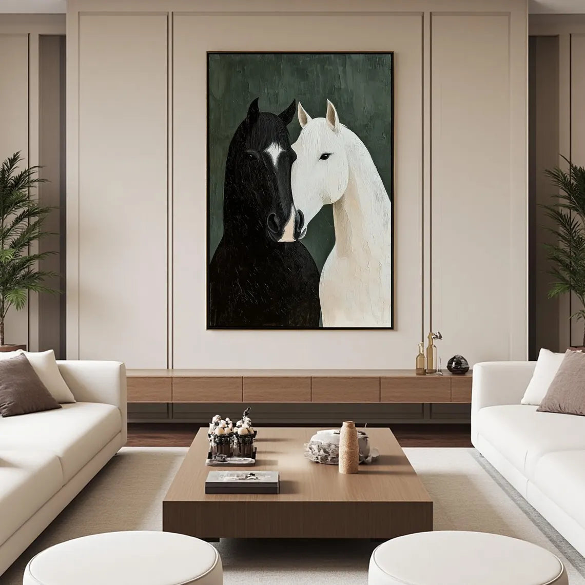 Abstract Animal Horse Wall Art #AL124